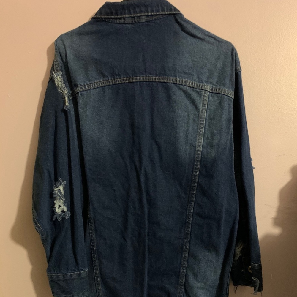 Distressed Denim Jacket - Picture 3 of 4
